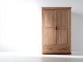 Armoire-bois-panneaux dérivés du bois-108x58x198 cm-chêne naturel-style classique