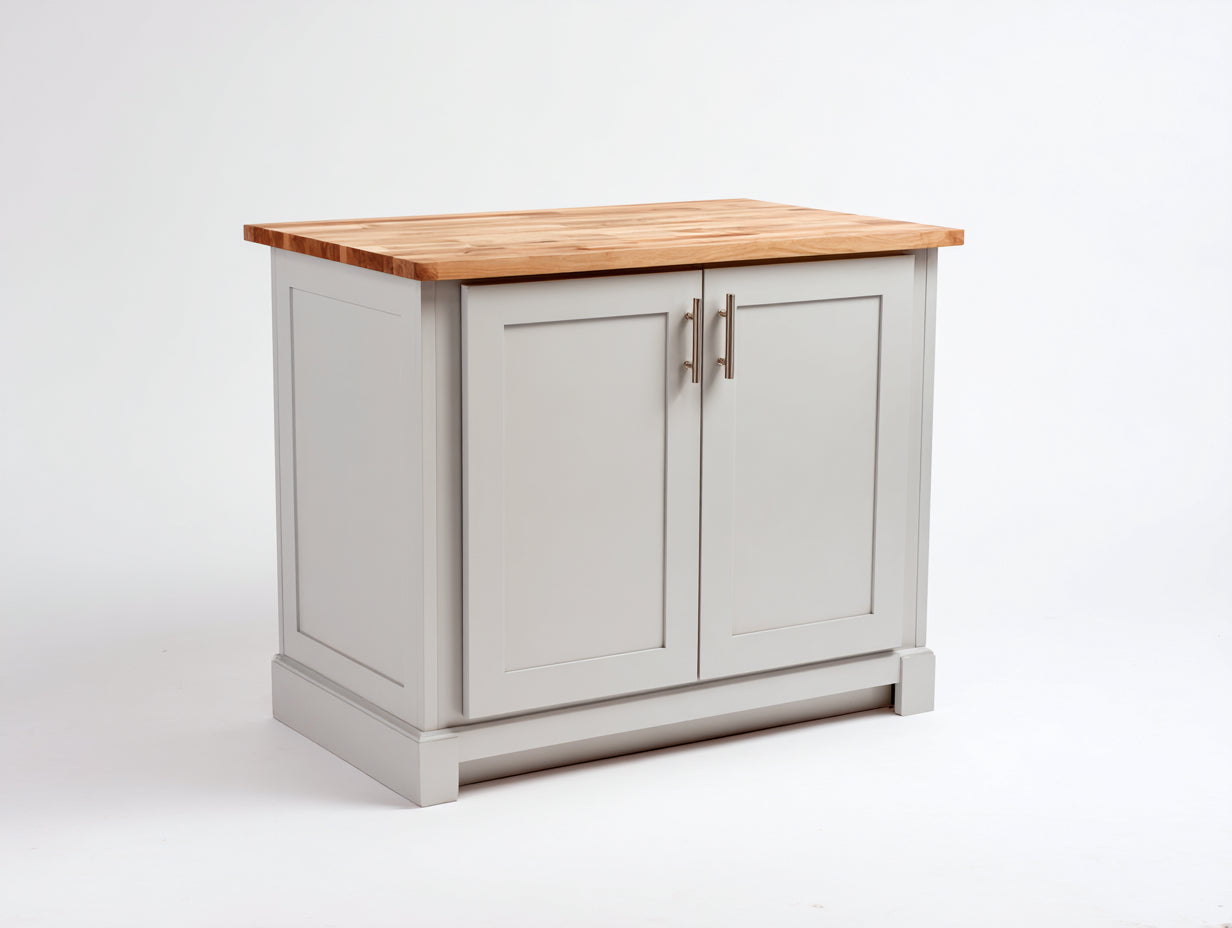 Buffet-MDF-Bois-103x44x85 cm-Gris-Bois-Style classique moderne