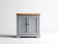 Buffet-MDF-Bois-93x40x82 cm-Gris-Bois-Style classique moderne