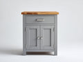 Buffet-MDF-Bois-78x42x91 cm-Gris-Bois-Style rustique moderne